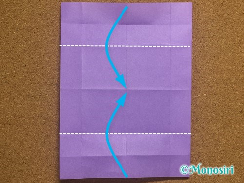 折り紙でアルファベットのNの折り方15