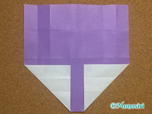 折り紙でアルファベットのYの折り方12