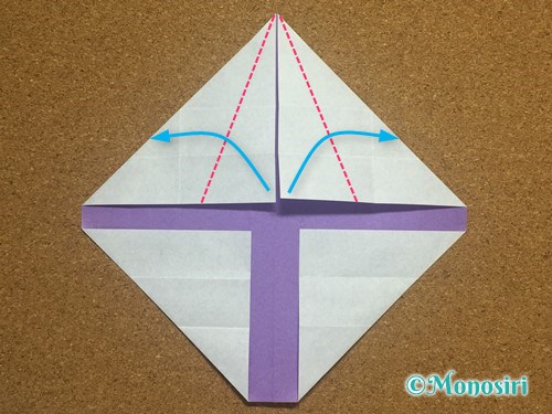 折り紙でアルファベットのYの折り方15