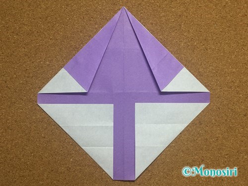 折り紙でアルファベットのYの折り方16