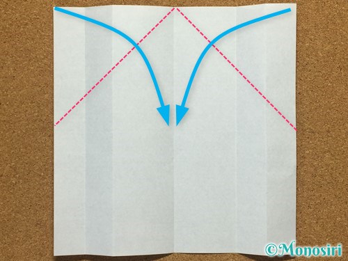 折り紙でアルファベットのMの折り方10