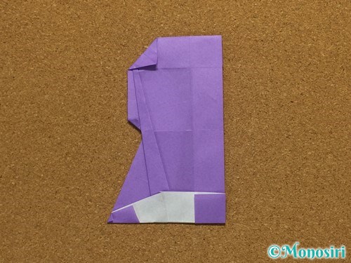 折り紙でアルファベットのRの折り方31