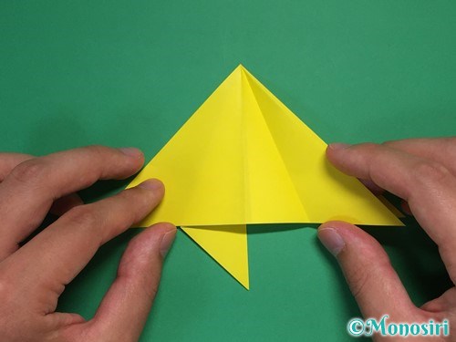 折り紙1枚で星の折り方②13