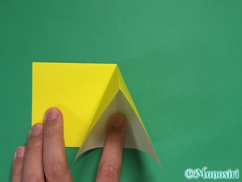 折り紙1枚で星の折り方②5