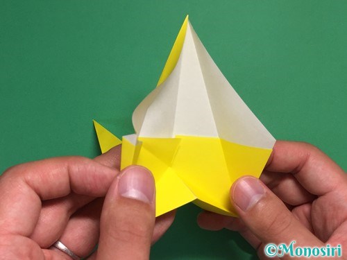 折り紙で立体的な星の作り方16