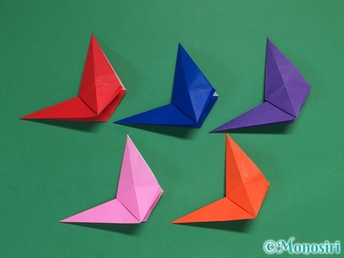 折り紙で立体的な星の作り方18