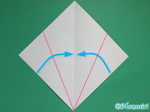 折り紙で立体的な星の作り方2