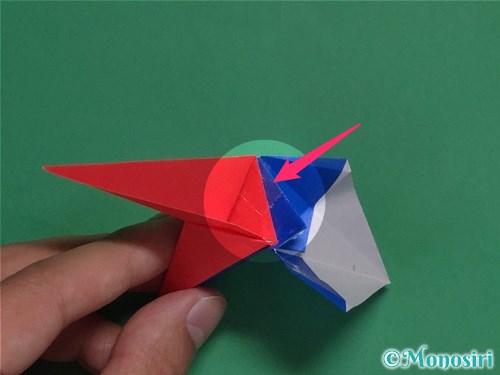 折り紙で立体的な星の作り方22