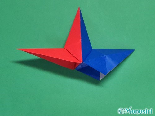 折り紙で立体的な星の作り方23