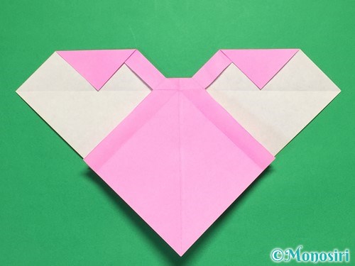 折り紙で立体的なリボンの折り方30