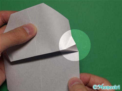 折り紙で簡単な雪だるまの折り方13