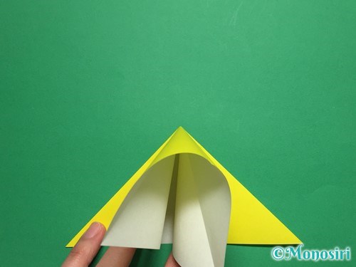 折り紙で蝶(ちょうちょ)の折り方手順7