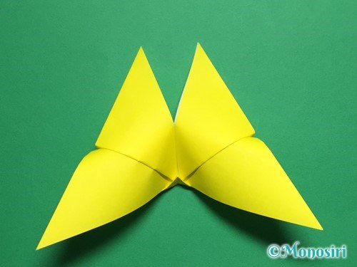 折り紙で蝶(ちょうちょ)の折り方手順20