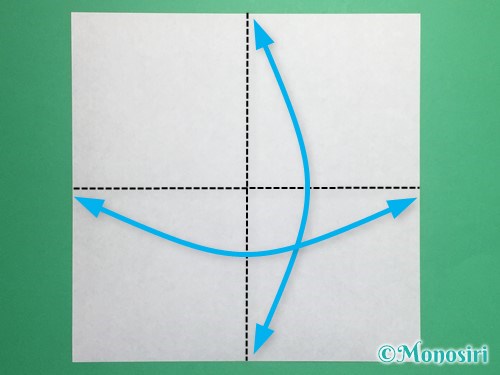 折り紙で三方の折り方手順1
