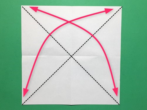 折り紙でフード付きボートの折り方手順3