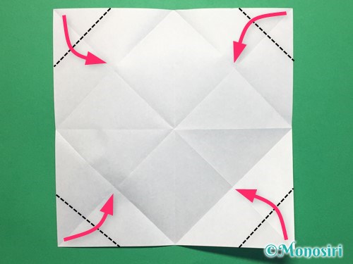 折り紙でフード付きボートの折り方手順7
