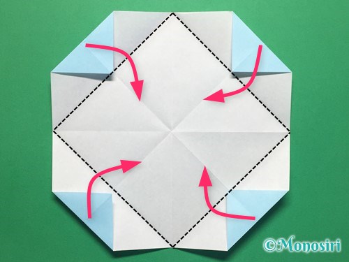 折り紙でフード付きボートの折り方手順9