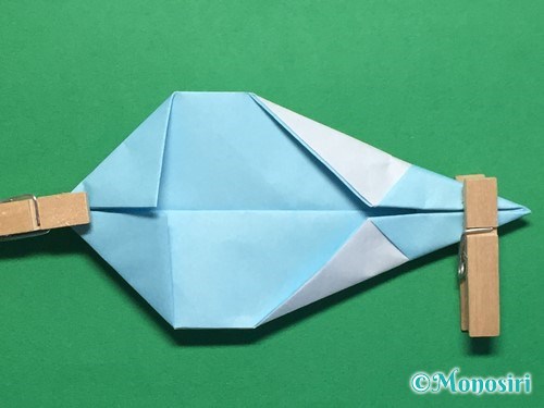 折り紙でフード付きボートの折り方手順17