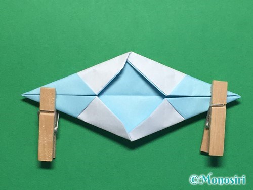 折り紙でフード付きボートの折り方手順18