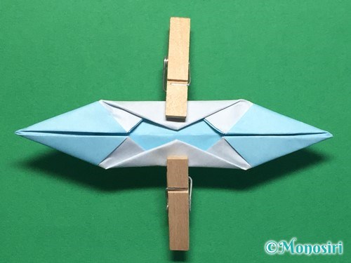 折り紙でフード付きボートの折り方手順20