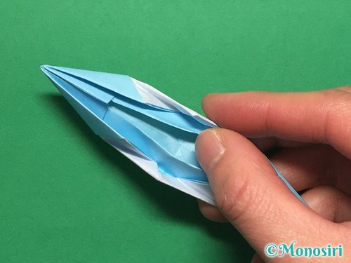 折り紙でフード付きボートの折り方手順21
