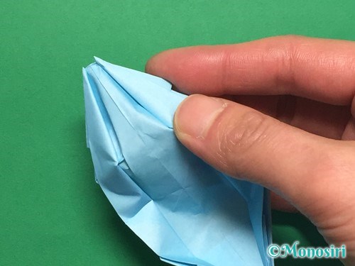 折り紙でフード付きボートの折り方手順22