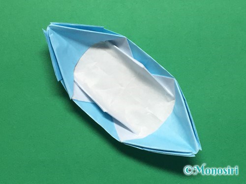 折り紙でフード付きボートの折り方手順26