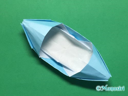 折り紙でフード付きボートの折り方手順27
