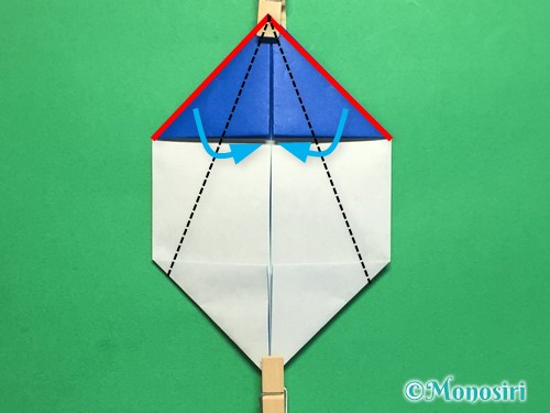 折り紙でモーターボートの折り方手順11