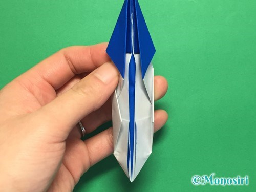 折り紙でモーターボートの折り方手順15