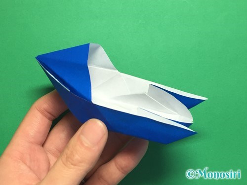 折り紙でモーターボートの折り方手順23