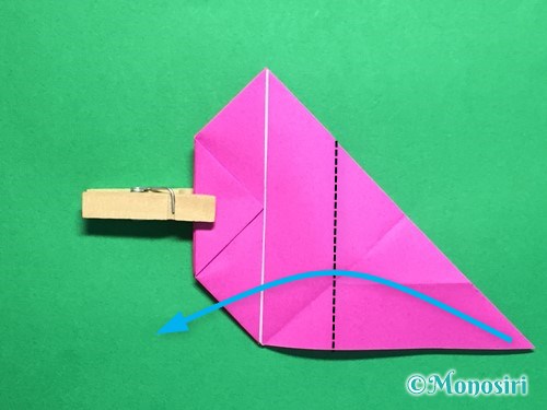 折り紙で羽根つき風船の折り方手順20