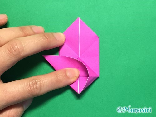 折り紙で羽根つき風船の折り方手順23