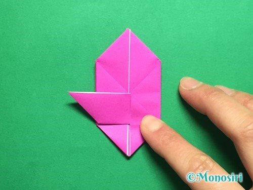 折り紙で羽根つき風船の折り方手順24