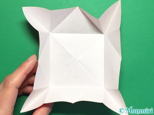 折り紙でひまわりの折り方手順8