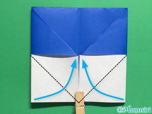 折り紙で財布の折り方手順15