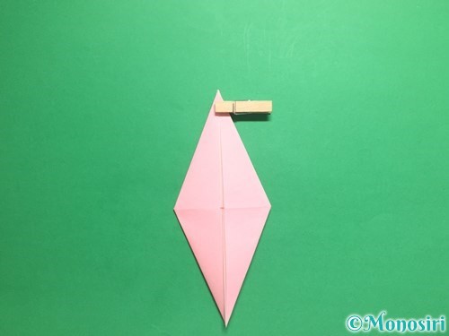 折り紙で羽ばたく鳥の折り方手順17