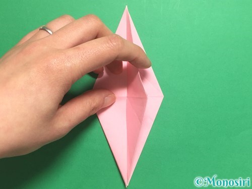 折り紙で羽ばたく鳥の折り方手順20