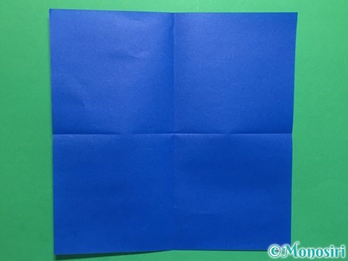 折り紙で鯉のぼりの折り方手順2