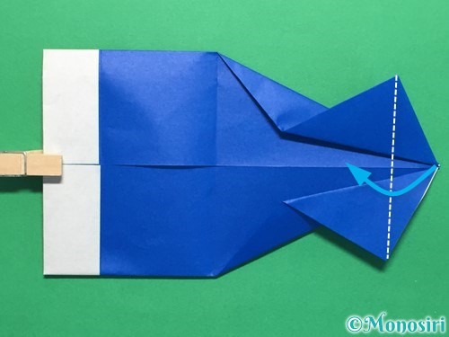 折り紙で鯉のぼりの折り方手順15