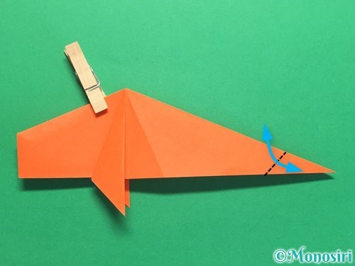 折り紙で鯉のぼりの折り方手順25