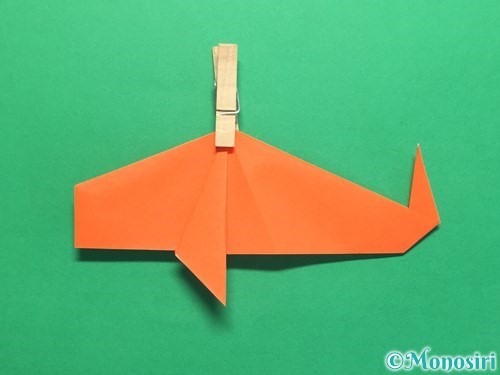 折り紙で鯉のぼりの折り方手順29