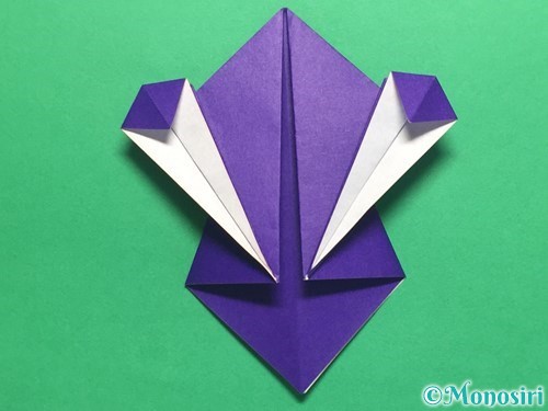 折り紙でかっこいい兜の折り方手順23