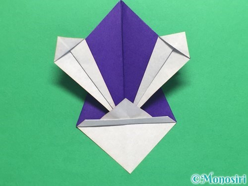 折り紙でかっこいい兜の折り方手順29