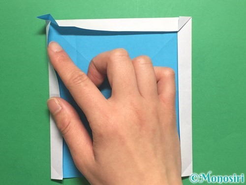 折り紙でかっこいい兜の折り方手順15