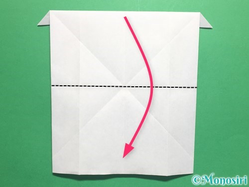 折り紙でかっこいい兜の折り方手順20