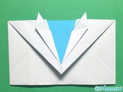 折り紙でかっこいい兜の折り方手順25
