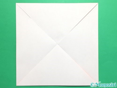 折り紙でクルクル回る風車の作り方手順4