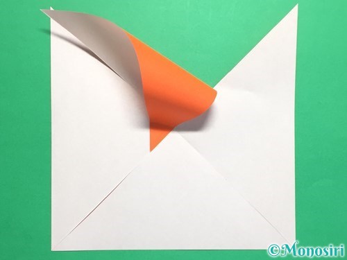 折り紙でクルクル回る風車の作り方手順6
