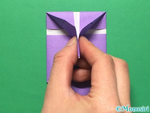 折り紙で盾の折り方手順20